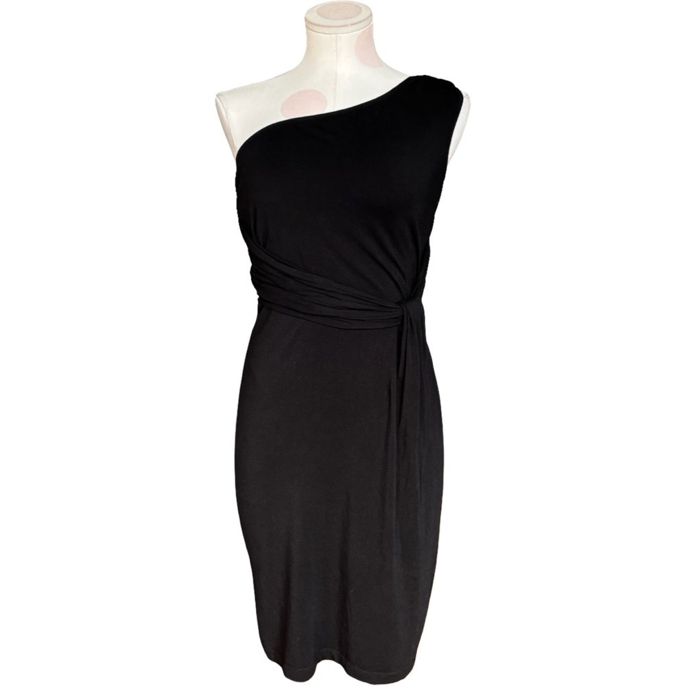 One Shoulder Dress - Black XS - Y2K Minimalist Coquette